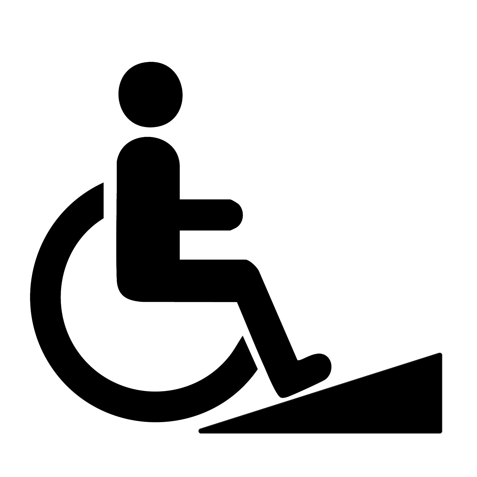 Acceso con rampa empinada