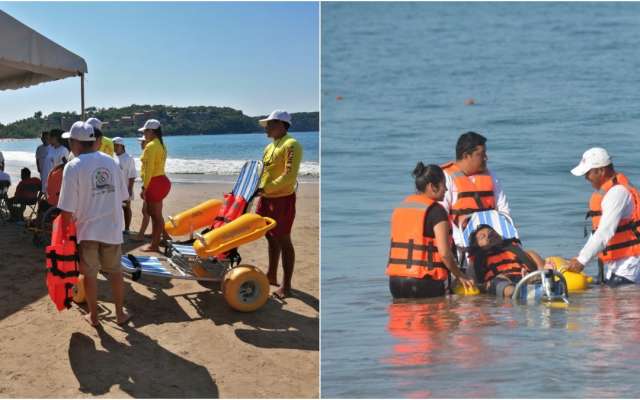Imagen de Abren playa incluyente en Guerrero; diseñada para personas con discapacidad