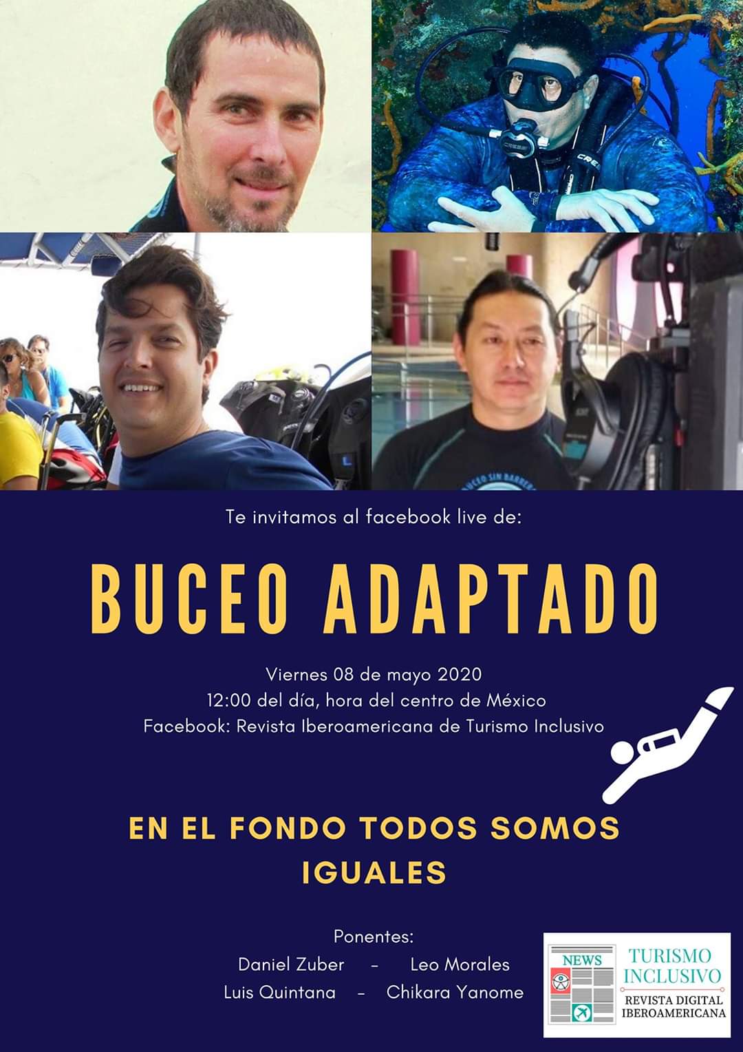 Imagen de Revista IBEROAMERICANA de Turismo inclusivo, te invita al facebook live de 